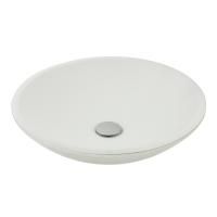 ARENA Раковина накладная круглая D46 см, белая, ГЛЯНЦЕВАЯ