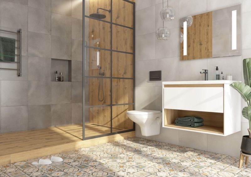 Зеркало Cersanit Led 020 Base 80 KN-LU-LED020*80-b-Os с подсветкой с диммером, артикул KN-LU-LED020*80-b-Os