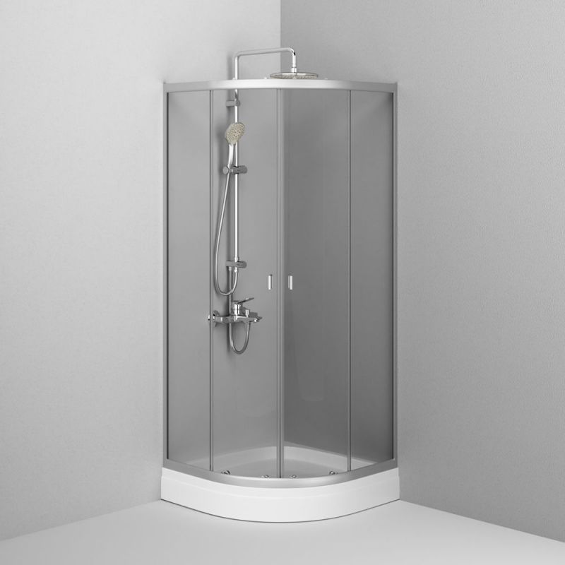 Душевой уголок AM.PM X-Joy Twin Slide 80x80 W88E-205-080MT с поддоном профиль матовый Хром стекло прозрачное Душевой уголок AM.PM X-Joy Twin Slide 80x80 W88E-205-080MT с поддоном профиль матовый Хром стекло прозрачное