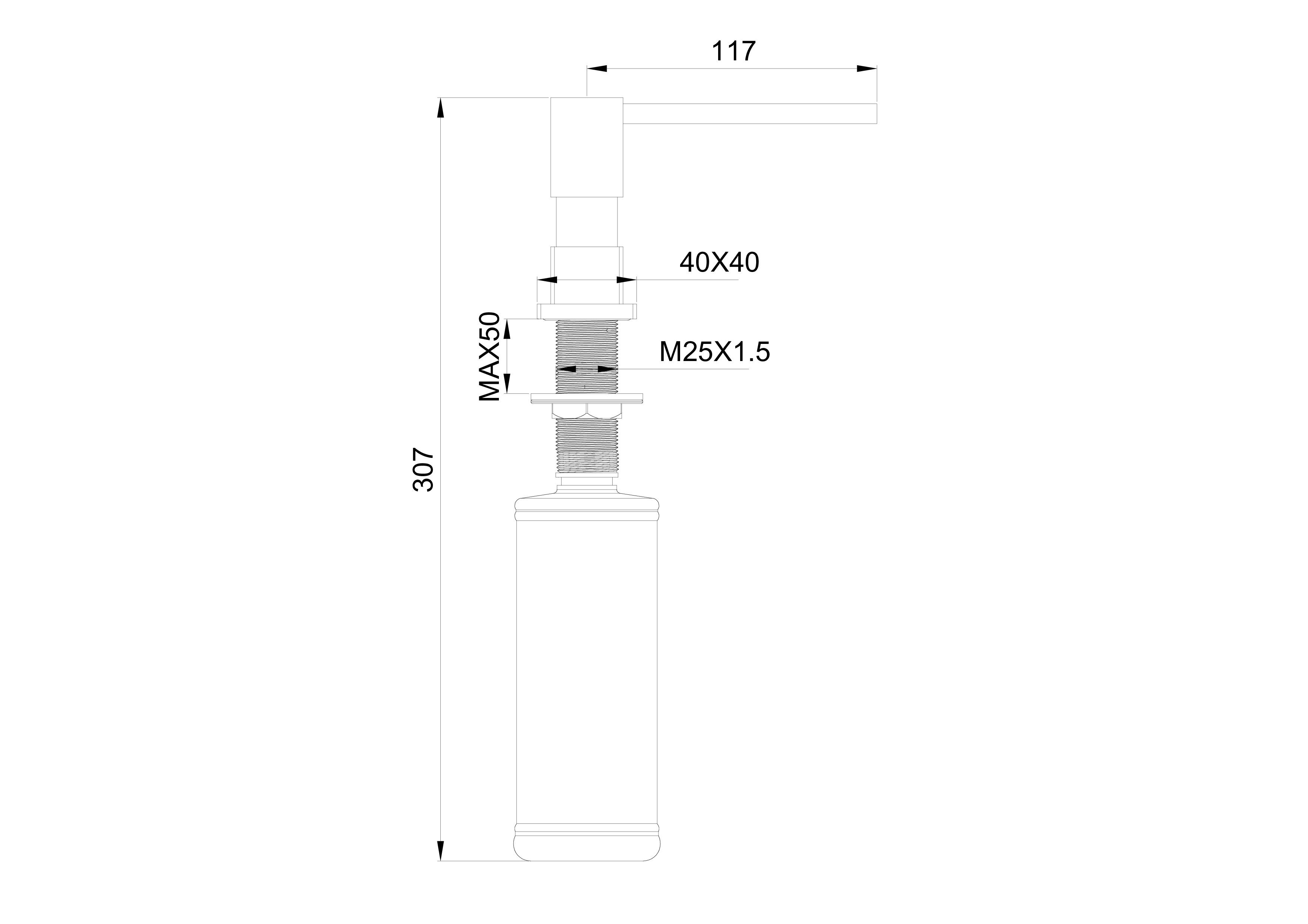 Дозатор мыла WONZON & WOGHAND, Хром (WW-88SD01-CR) Дозатор мыла WONZON & WOGHAND, Хром (WW-88SD01-CR)