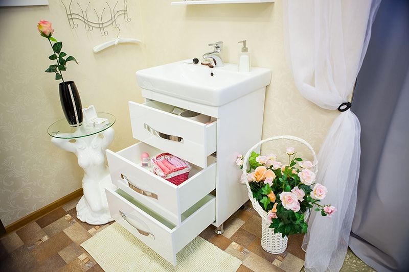 Тумба для раковины Sanflor Одри 80/2 Н0000001104 Белая Тумба для раковины Sanflor Одри 80/2 Н0000001104 Белая