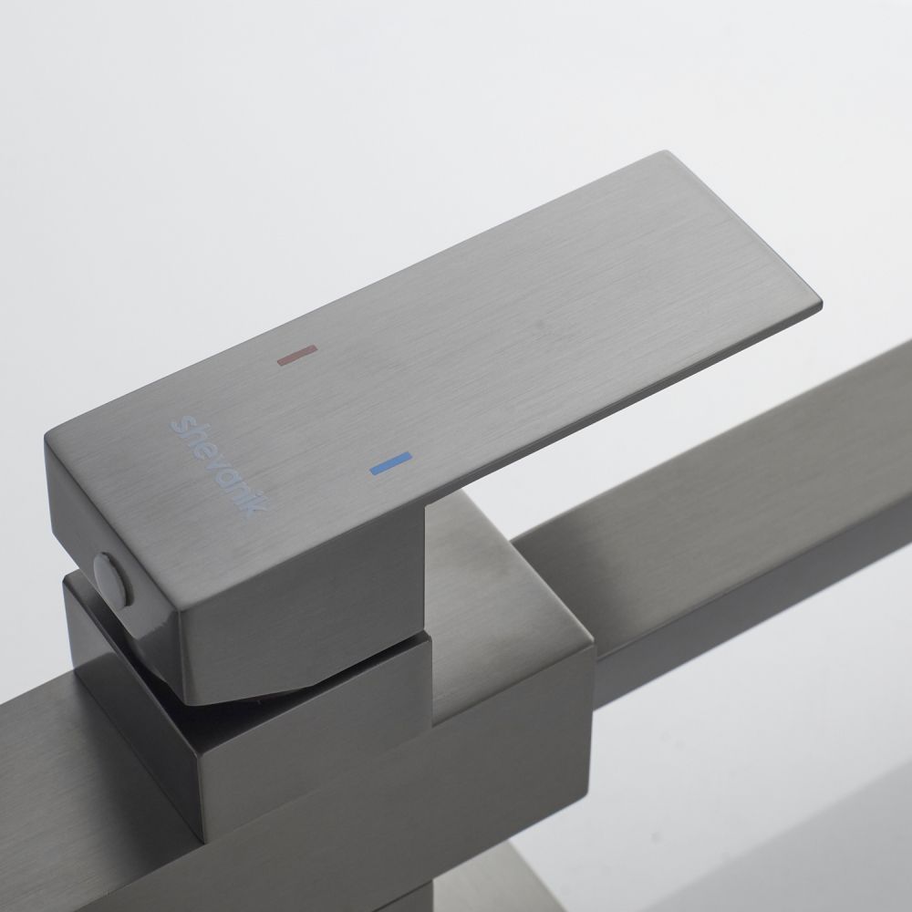 Смеситель для кухни с подключением фильтра Shevanik S148T, оружейная сталь