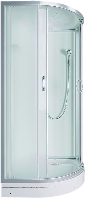 Душевая кабина Erlit Comfort ER3510P 100x100 задняя стенка Белая стекло матовое Душевая кабина Erlit Comfort ER3510P 100x100 задняя стенка Белая стекло матовое