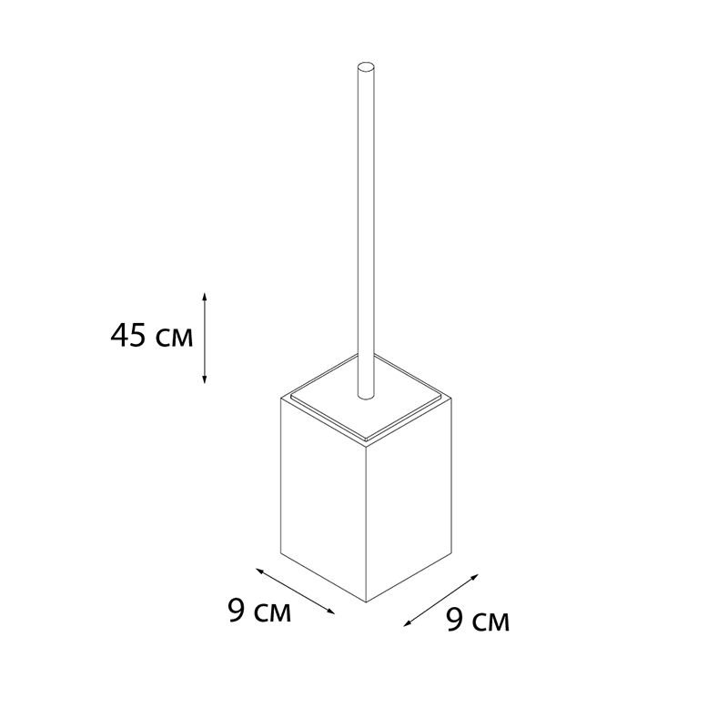Ершик FIXSEN GUSTO FX-300-5, серо-зеленый, артикул FX-300-5