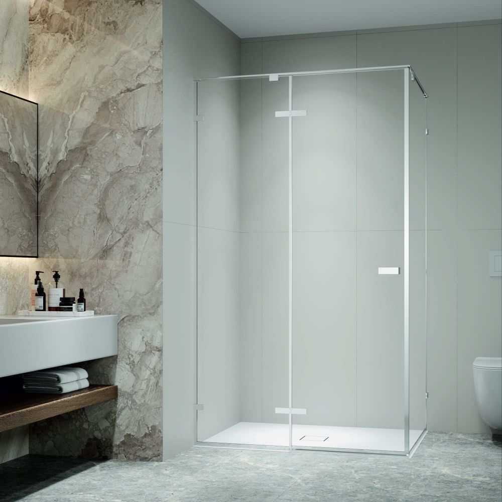 Душевой уголок с распашной дверью на петлях - RGW SV-040 (Прозрачное, 1200x900)