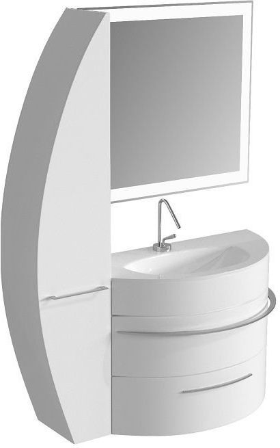 Шкаф-пенал De Aqua Эскалада RS1 L белый