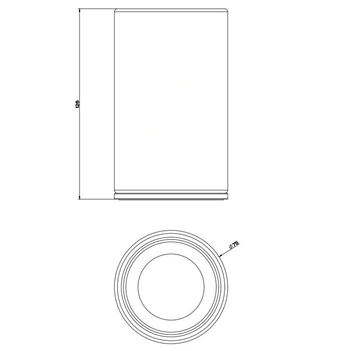 GESSI 316 Стакан настольный, цвет: белый/steel brushed