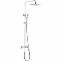 Стойка для душа со смесителем VENTURO белый + хром