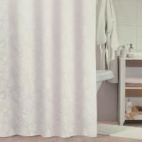 Штора для ванны Milardo White Shadows 180x180 Белая Штора для ванны Milardo White Shadows 180x180 Белая
