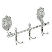 CLEOPATRA Планка с 3-мя двойными крючками, L36 см, хром