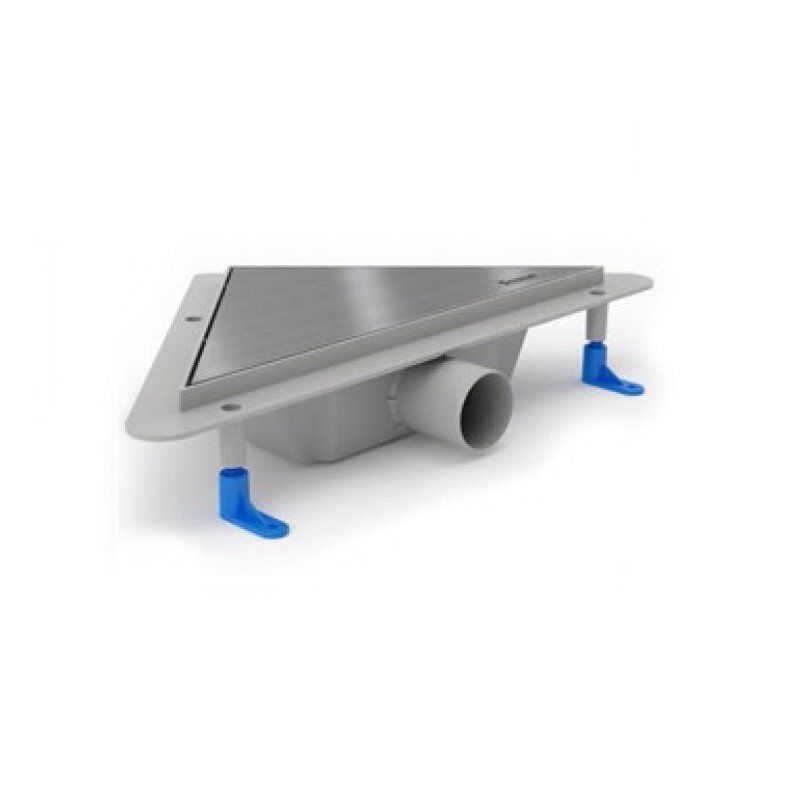 Душевой уголок Ambassador Nord 13011106-ST15, квадратный, линейный трап, 100х100