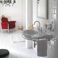 GLOBO Paestum Раковина подвесная/на мебель 110*60см с 1 отв. под смеситель, с комплектом креплений, цвет: белый