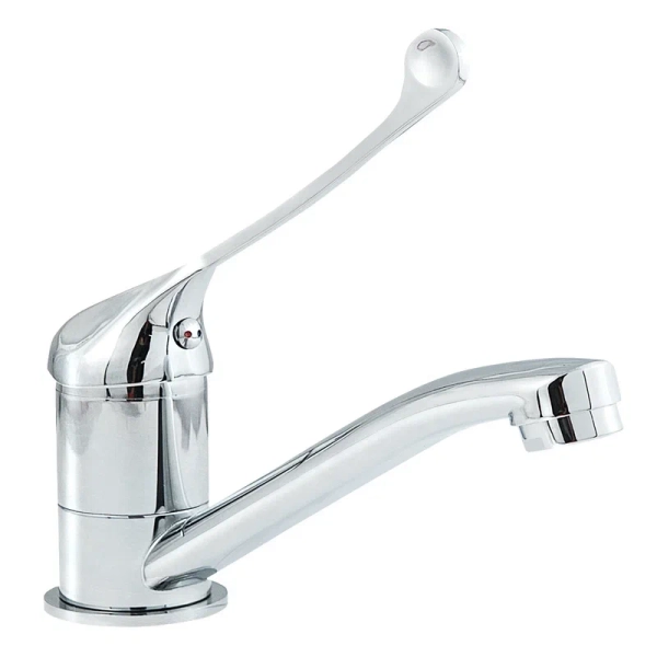 Смеситель для кухни с хирургической ручкой Славен СЛ-ОД-Х20, хром