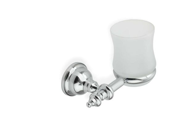 Stil Haus Elite, настенный стеклянный стакан, цвет хром