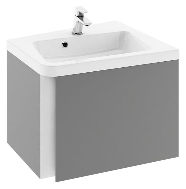 Тумба под раковину Ravak SD 10° 65 угловая белая глянцевая, в правый угол