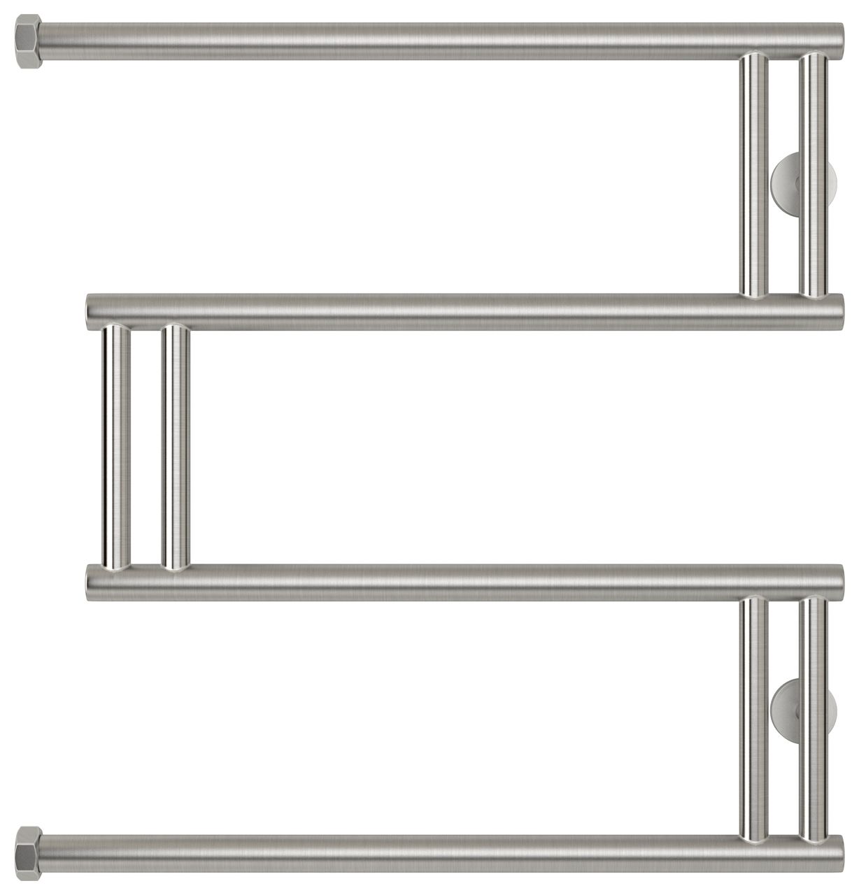 Полотенцесушитель водяной High-Tech model "M+" 600х600 (Сатин)