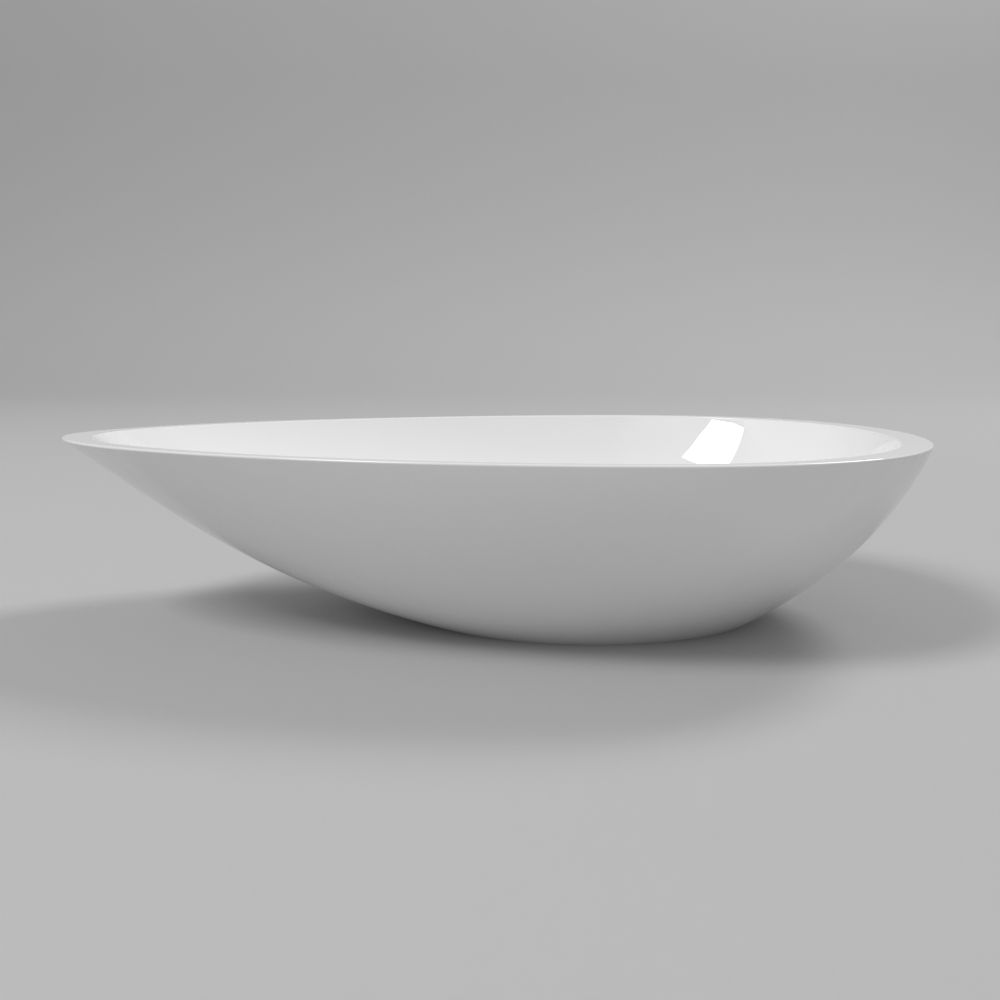 Умывальник WHITECROSS Sapphire 56x33 (белый глянец) иск. камень