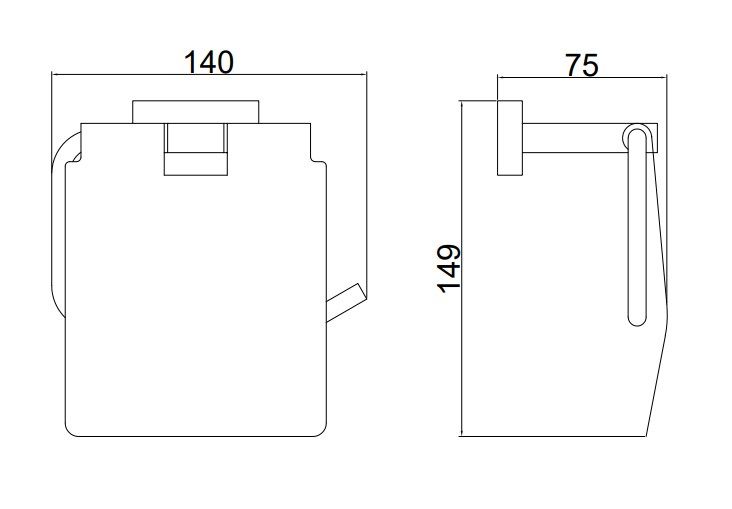 Держатель для туалетной бумаги BELZ B90203, хром, артикул B90203