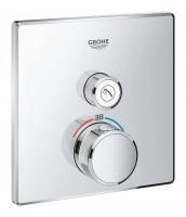 Внешняя часть термостатического смесителя на 1 выход GROHE Grohtherm SmartControl, хром (29123000)