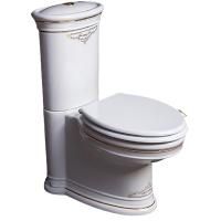 Унитаз с бачком напольный Puro с узором GOLD