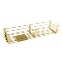 Colombo Complimenti Двойная металлическая полка, цвет: PVD золото матовое Colombo Complimenti Двойная металлическая полка, цвет: PVD золото матовое