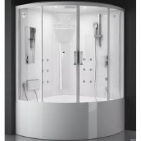 Душевой бокс SSWW WU110 138x138 с гидромассажем профиль Белый задняя стенка Белая