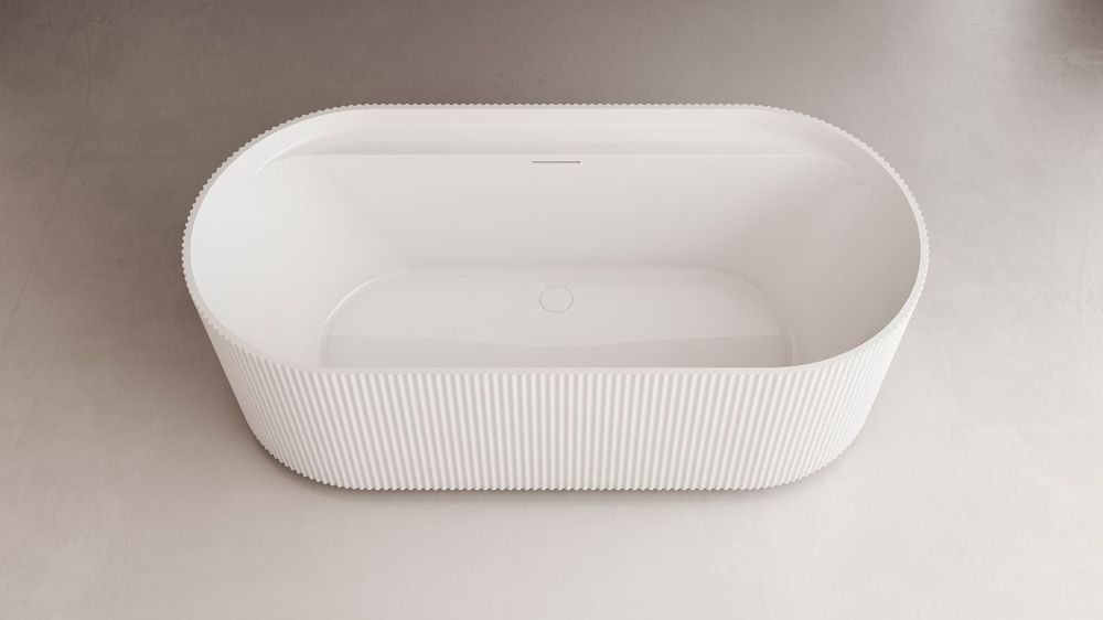 Zenon Olympia, акриловая ванна закругленной формы с рельефом, 170x80xh58 см, цвет белый матовый, артикул 4000.000.000.000.39658