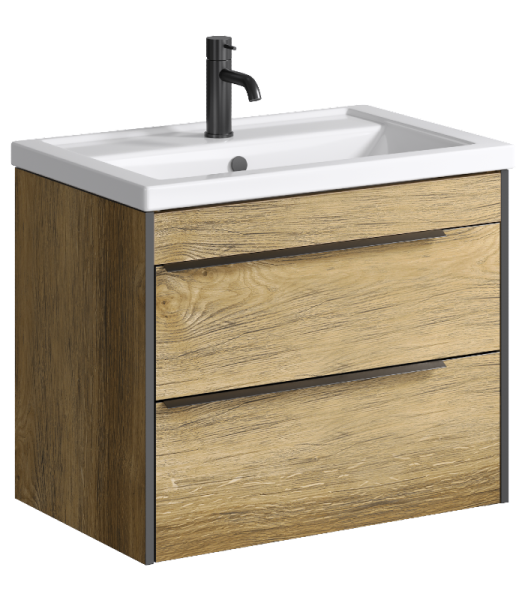 "Fargo" тумба под умывальник, цвет дуб балтийский, FRG0107DB, ТМ «AQWELLA»