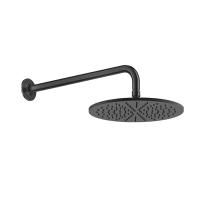 GESSI INCISO Душевая головка настенная, шарнирная на 1/2”,  Ø300мм, цвет: brushed black metal pvd