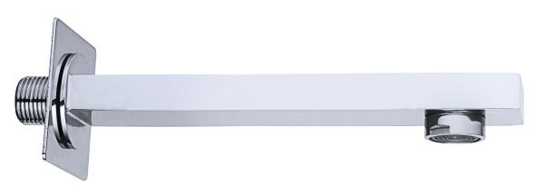 AQG ROС, квадратный излив 175 мм для внутристенного смесителя, цвет хром