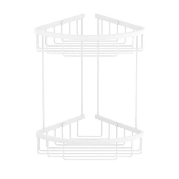 Полка угловая двойная Timo Saona белый матовый (13082/16)