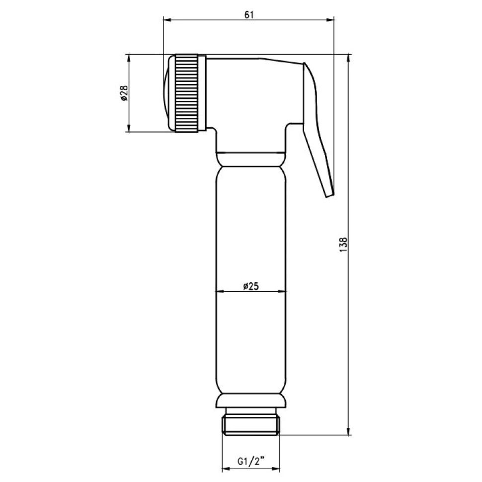 Гигиенический набор Savol SK-PQT05, хром, артикул SK-PQT05