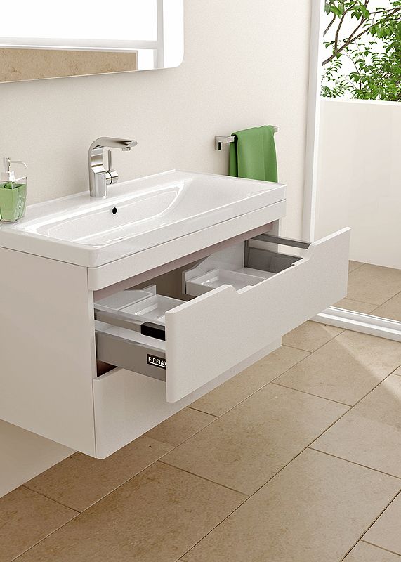 Тумба с раковиной SanVit Степ 90 kstep90 с фактурой под дерево подвесная Лиственница