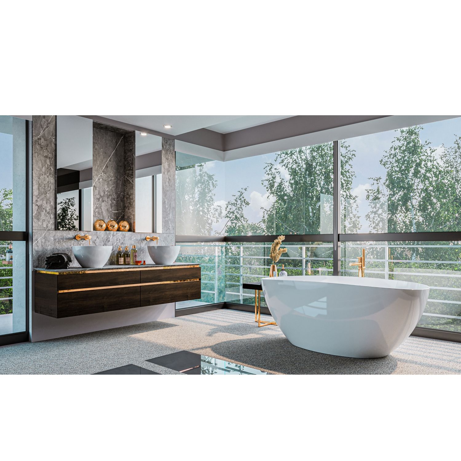 Ванна WHITECROSS Onyx A 160x75 (белый глянец) иск. камень