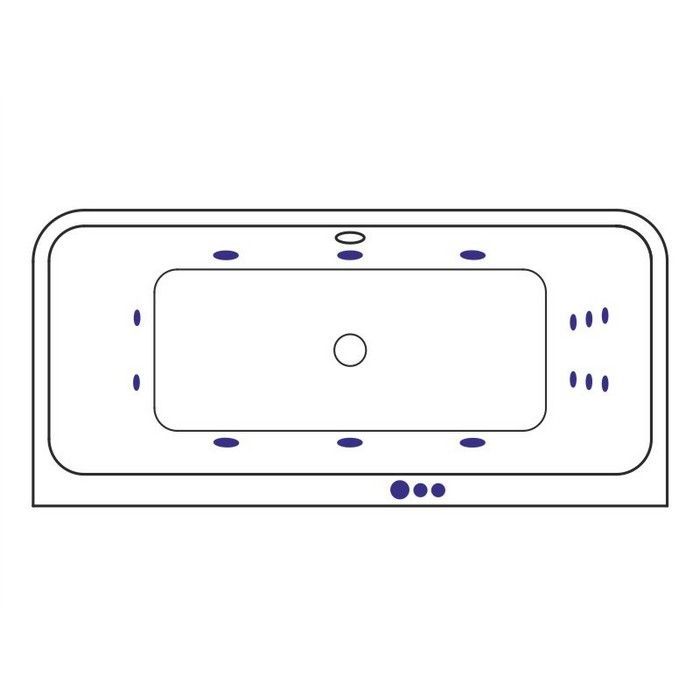Ванна EXCELLENT Arana 180x85 "SMART" (золото)