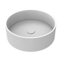 MOMA JUMP3 Раковина Ø450 мм., для установки на столешницу, с донным клапаном, цвет белый матовый