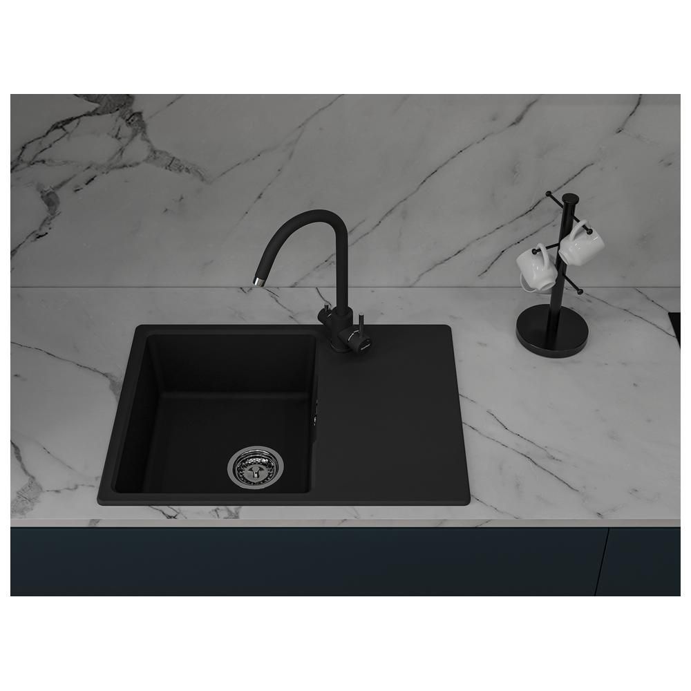 Кухонная мойка GranFest URBAN 668L, черный, артикул 668L черный