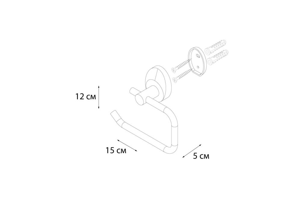 Держатель туалетной бумаги Fixsen Europa FX-21810B Хром, артикул FX-21810B