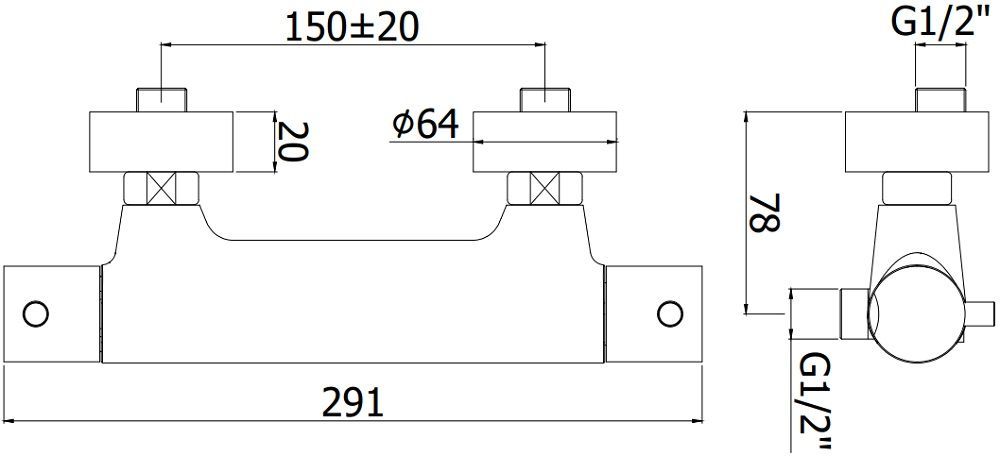 Смеситель для душа Paffoni Light LIQ168CR, артикул LIQ168CR