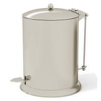 DEVON&DEVON WALTZ Ведро для мусора, с крышкой и педалью, цвет никель блестящий