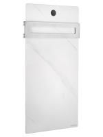 Полотенцесушитель электрический с каменной плитой Белый мрамор WONZON & WOGHAND STUTTGART, Брашированный никель (WW-A501-BR)