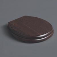 SIMAS Londra Сиденье для подвесного унитаза, дерево, цвет орех,петли - хром (микролифт)