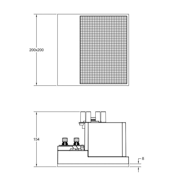 GESSI BINARIO Модуль 200х200 мм., аудио Bluetooth, проигрывание с мобильных устройств, установка Easy-Fix, цвет Mirror Steel