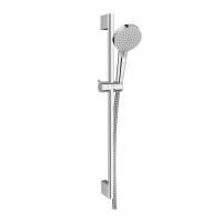 Душевой гарнитур, Hansgrohe, Vernis Blend, размер штанги, мм-669, размер шланга, мм-1500, количество режимов-2, цвет-хром Душевой гарнитур, Hansgrohe, Vernis Blend, размер штанги, мм-669, размер шланга, мм-1500, количество режимов-2, цвет-хром