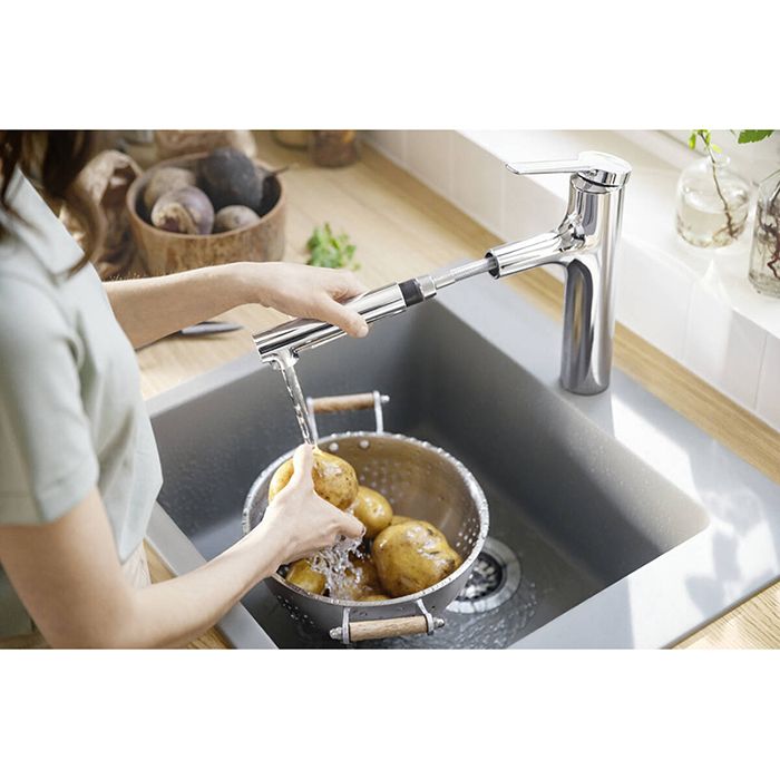 Смеситель для кухни, Hansgrohe, Zesis M33, sBox lite, тип открывания воды-однорычажный, тип регулирования воды-керамический картридж, монтаж-на раковину/столешницу, отверстия для монтажа-1, высота, мм-259, вынос излива, мм-231, тип излива-выдвижной, повор Смеситель для кухни, Hansgrohe, Zesis M33, sBox lite, тип открывания воды-однорычажный, тип регулирования воды-керамический картридж, монтаж-на раковину/столешницу, отверстия для монтажа-1, высота, мм-259, вынос излива, мм-231, тип излива-выдвижной, повор