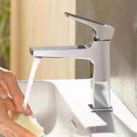 Смеситель для раковины, Hansgrohe, Metropol, тип открывания воды-однорычажный, отверстия для монтажа-1, высота, мм-156, вынос излива, мм-127, цвет-хром, сливной клапан Push-Open G 1¼, для маленьких раковин Смеситель для раковины, Hansgrohe, Metropol, тип открывания воды-однорычажный, отверстия для монтажа-1, высота, мм-156, вынос излива, мм-127, цвет-хром, сливной клапан Push-Open G 1¼, для маленьких раковин
