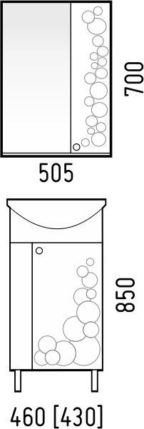 Тумба "Орфей 45", Уют 45