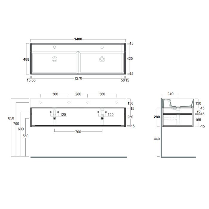 SIMAS AGILE Структура металлическая 141x46xh28 см, подвесная, для раковины AG141, с 1 полкой, цвет черный матовый SIMAS AGILE Структура металлическая 141x46xh28 см, подвесная, для раковины AG141, с 1 полкой, цвет черный матовый