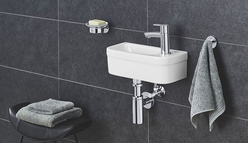 Компактная раковина GROHE Euro Ceramic 37 см, альпин-белый (39327000) Компактная раковина GROHE Euro Ceramic 37 см, альпин-белый (39327000)