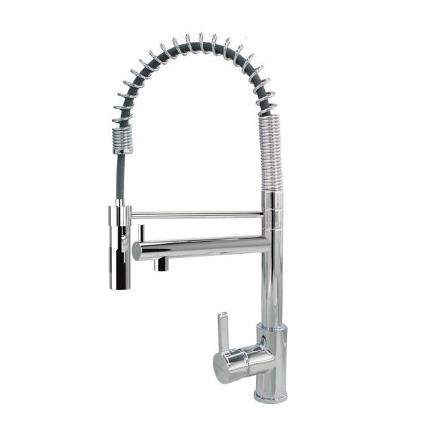 Смеситель для кухни с гибким изливом и подключением фильтра Florentina АКВА 333.31Н.2113.910, хром